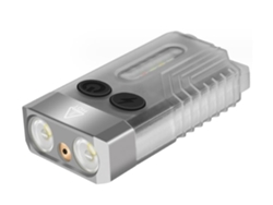 Linterna Modelo V10L Edc Linterna con Láser Rojo 1000 Lm Usb C Imán Zumbador y 12 Modos Llavero Linterna Recargable Blanca YEMAESRE