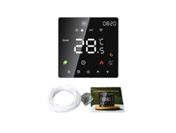 Termostato Inteligente Wifi Con Pantalla Táctil Programable, 16a, Para El Control De La Temperatura En El Hogar.