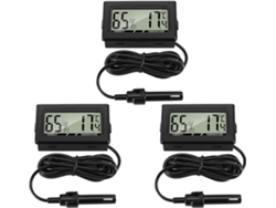 Termómetro e higrómetro digital de nuevo diseño con sonda para medir la temperatura. GOKOCO
