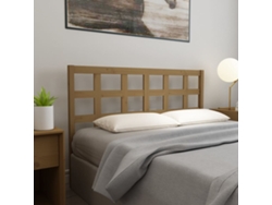 Cabecero De Cama Madera Maciza De Pino Marrón Miel 156x4x100 Cm