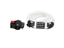 Candado De Combinación De 5 Dígitos Para Bicicletas, Antirrobo, Anillo De Seguridad Blanco Para Bicicletas.