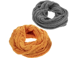Bufanda De Invierno Para El Cuello En Lana Fina Y Suave, Juego De 2 Piezas, Calentador De Cuello Cálido Y Elegante Para Protección.