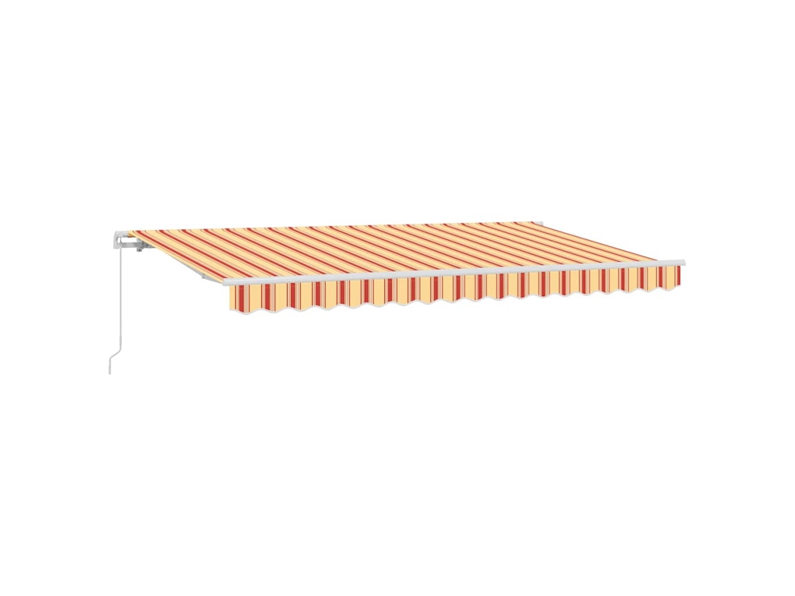 Toldo retráctil Vidaxl de poliéster multicolor