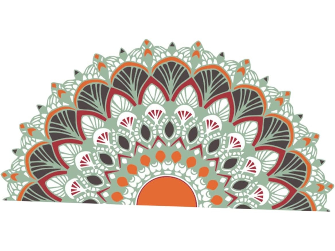 Adhesivo De Pared Único Con Diseño De Mandala Para Dormitorio Y Sala De Estar, Decoración Zen Para Yoga.