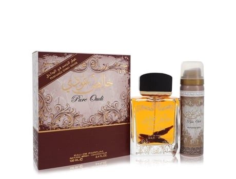 Eau De Parfum Lattafa Pure Oudi by Lattafa Spray Plus 1.7 oz Deodorant 3.4 oz (100 ml)