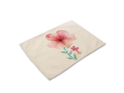 NEVEANCE Bandeja con Estampado de Plantas Coloridas, Antideslizante, Aislante Térmico y Separadores para Plato, Tazón y Tenedor (MP0014-5)