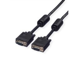 Cable ROLINE (VGA - 10m - Negro)