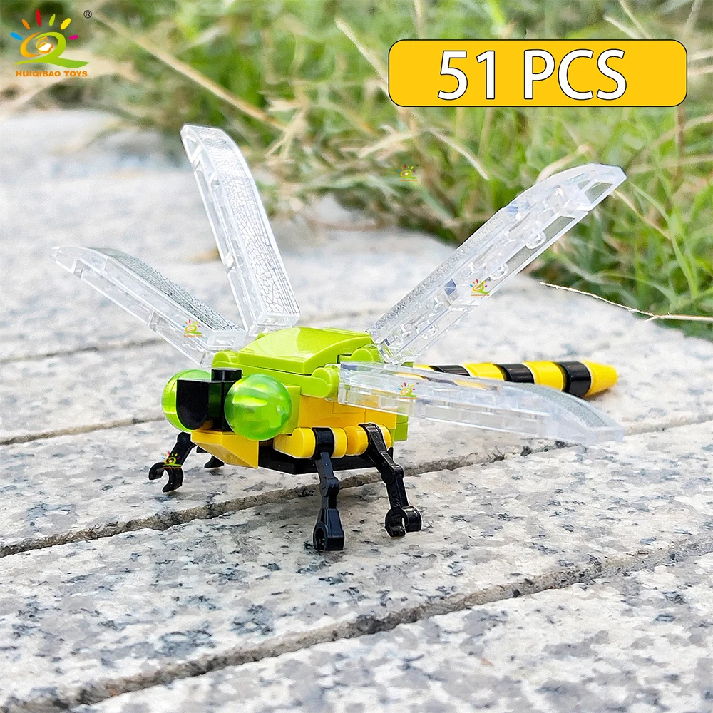 Bloques de construcción de insectos creativos Moc, juguete infantil para ensamblar