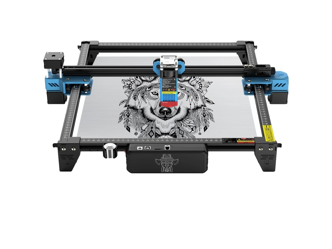 Máquina de grabado láser CNC, control Wi-Fi, compatibilidad con diversos materiales, paquete de 7 unidades, 80 W TTS-10 Pro-B, enchufe europeo.