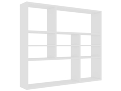 Estante de pared 90x16x78 cm Contrachapado blanco MAISON EXCLUSIVE
