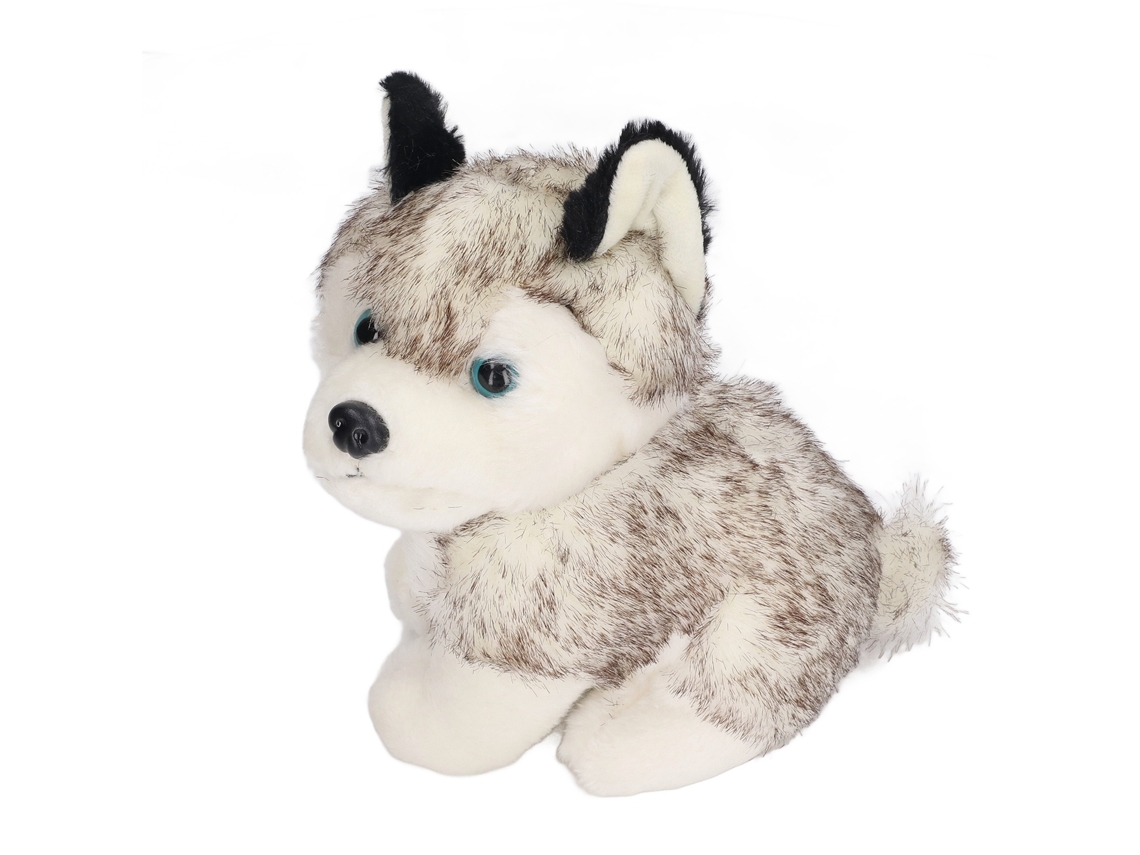 Perro de peluche realista, suave, esponjoso y elástico, perfecto para la habitación de un niño.