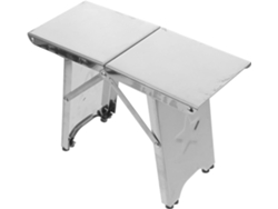 Taburete Plegable De Acero Inoxidable Resistente, Capacidad De Carga De 100 Kg, Plegable, Portátil, Ligero Y Compacto.