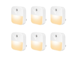 6 Paquetes Luz Nocturna Led Yizhood Sensor Crepúsculo Blanca