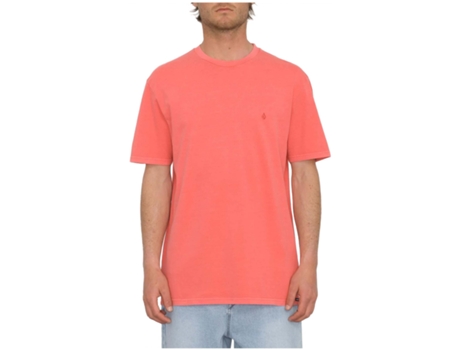 Camiseta de Hombre VOLCOM Corta Solid Rosa (S)
