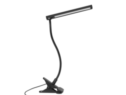 Lámpara de oficina LED BJ con clip ajustable de 360 grados, protección ocular para el hogar y el dormitorio, dos niveles de intensidad.