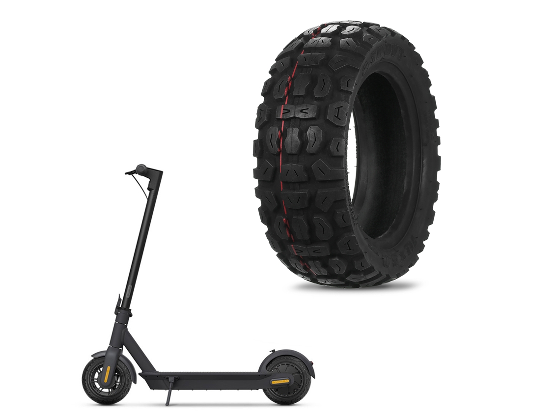 Neumático Para Patinete Eléctrico Sin Cámara De 10x3.0, A Prueba De Explosiones, Antideslizante, De Caucho Macizo Para Uso Todoterreno.