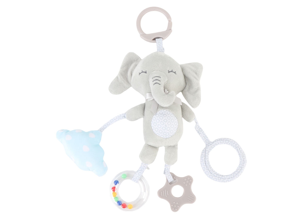 Sonajero Colgante Gris Para Cuna Con Suave Clip De Animal Para Bebés