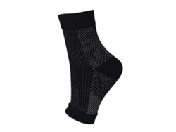 (negro, 1 Par, L-xl) Calcetines De Compresión Antifatiga Con Soporte De Tobillo Para Correr, Andar En Bicicleta Y Jugar Al Baloncesto.