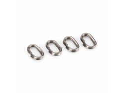100 Anillos De Conexión Ovalados De Acero Inoxidable Para Accesorios De Anzuelos Y Señuelos De Pesca (5x8 Mm)