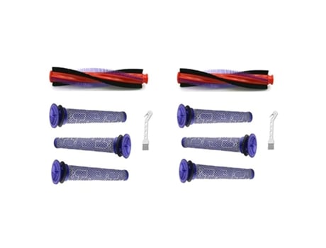Juego de prefiltro lavable con barra de cepillo giratorio para Dyson Dc59 Dc62 Sv03 V6