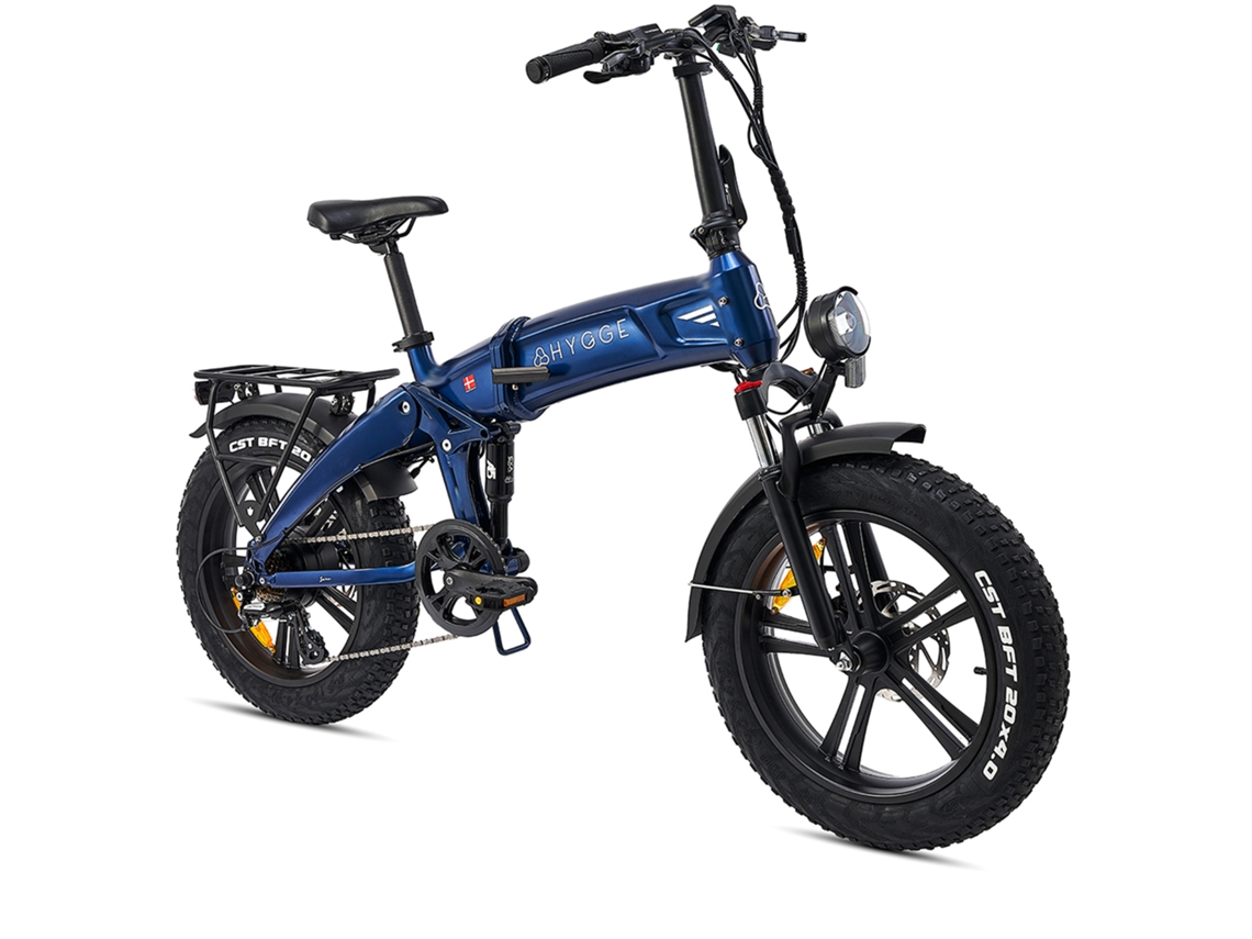 Sorø 2026 - Bicicleta eléctrica plegable con neumáticos anchos, 48 ​​V, 14,5 Ah - Azul real