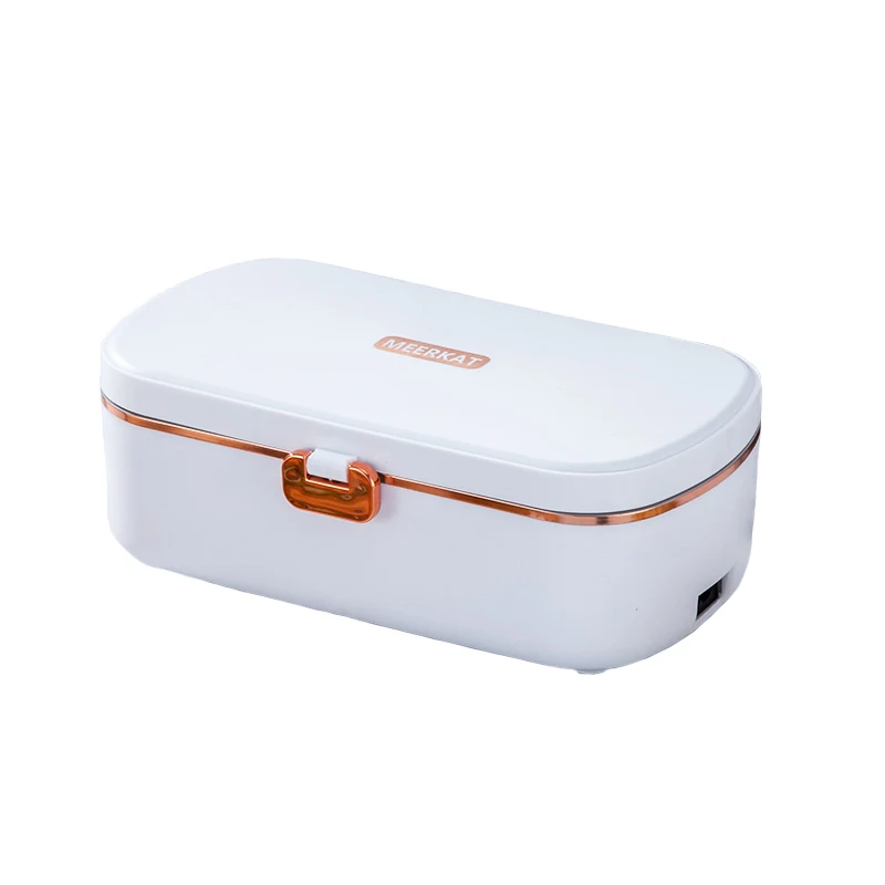 Fiambrera Eléctrica Térmica (blanca) De 900 Ml, Portátil, Mantiene La Comida Caliente, Ideal Para La Oficina, 220 V.