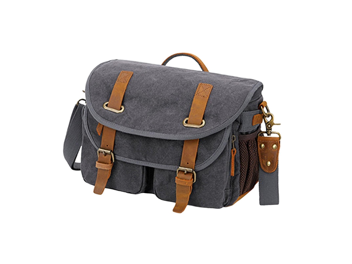 Bolsa De Hombro Para Cámara Impermeable Mochila Compacta Funda De Cámara Color Caqui Stp