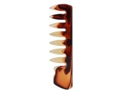 Peine De Resina Para Cabello Graso De Dientes Anchos Antiestático Para Hombres Retro Peine De Peluquería 3
