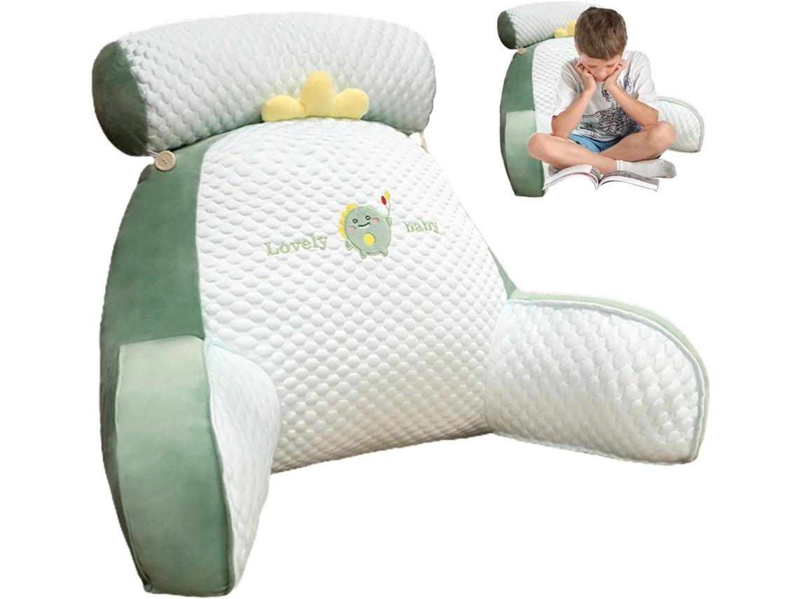 Respaldo Para Sentarse En La Cama, Sillón De Lectura Con Reposabrazos: Ideal Para Trabajar En Un Ordenador.