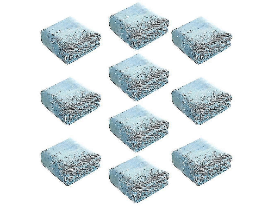 Toallas de peluquería (paquete de 10) de secado rápido para cabello, rostro y manos, color azul claro Rosewell