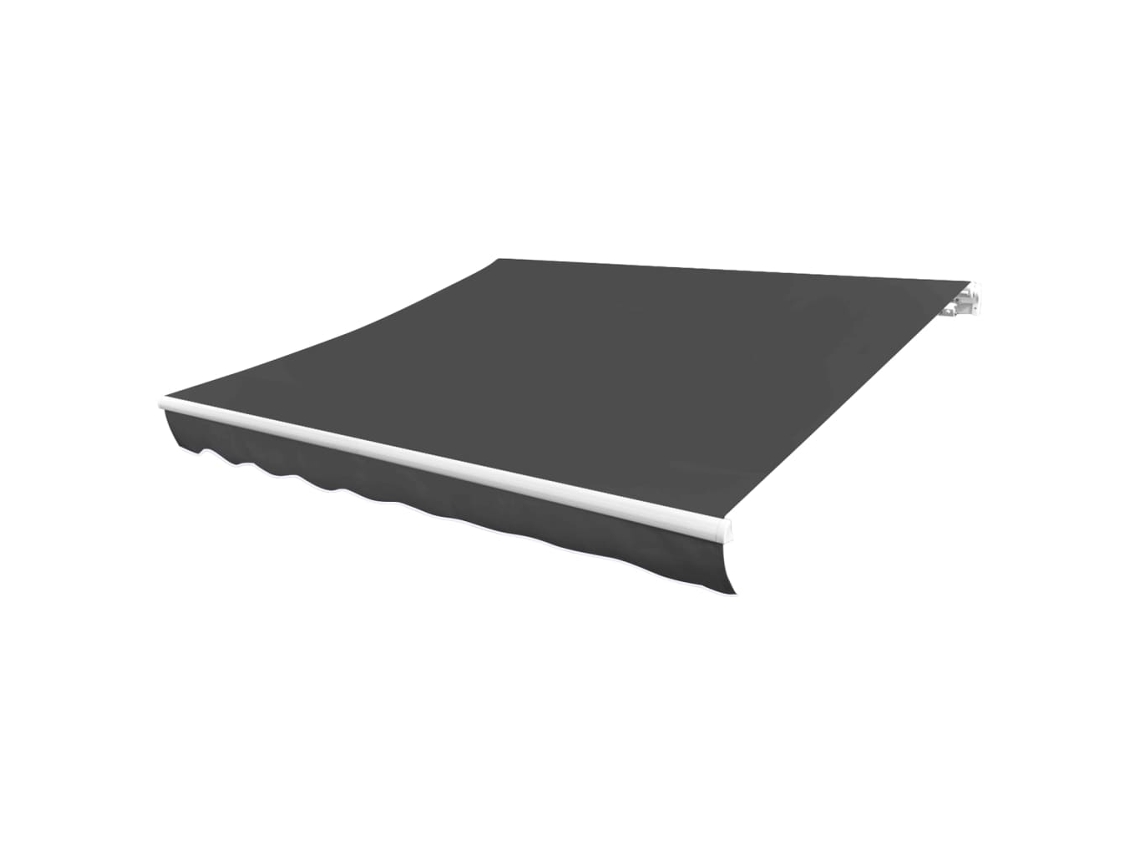 Maison Exclusive - Toldo De Lona Blanco Gris Antracita 600x300 Cm