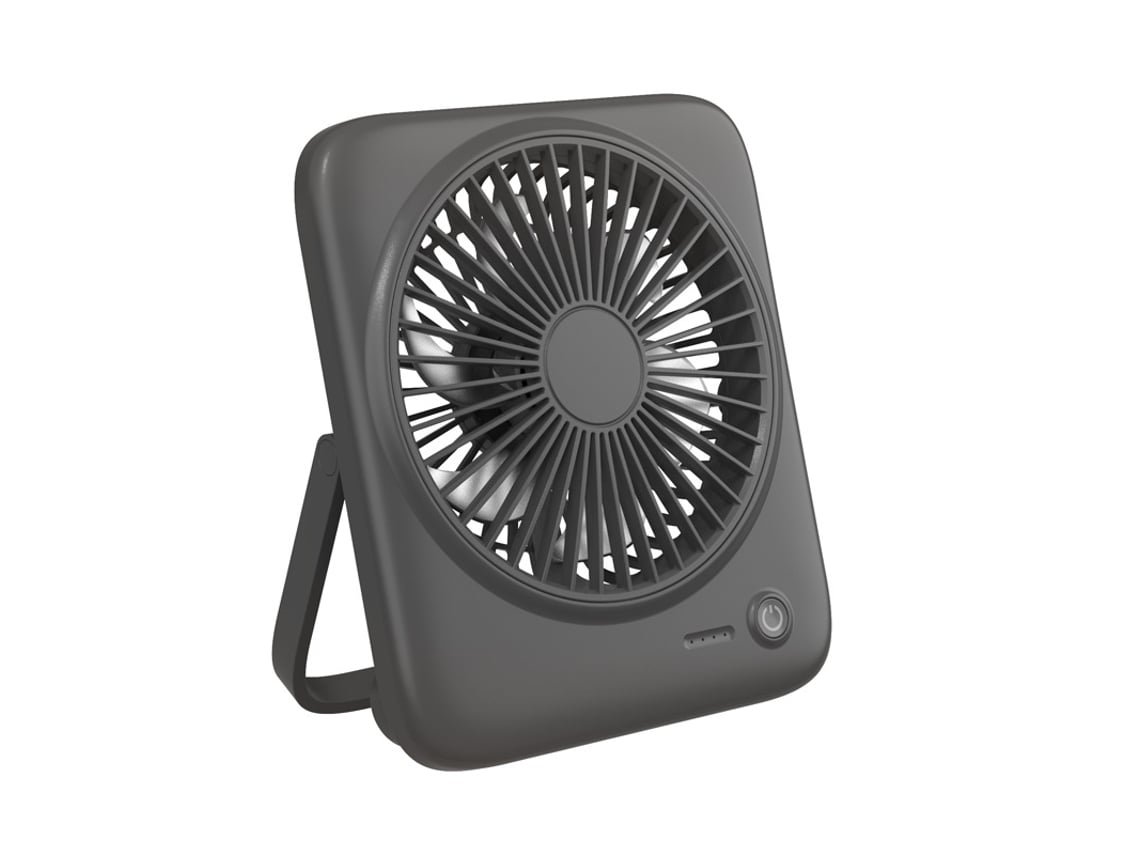 Ventilador Portátil 3 En 1 Con Batería Externa De 4000 Mah Y Puerto Usb (negro)