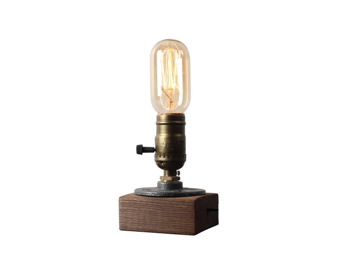 Lámpara E27 Lámpara de mesa industrial antigua