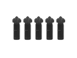 5 Boquillas Extrusoras De Acero Endurecido De 0,4 Mm M6 Para Impresoras 3d Qidi X-max3, X-smart3 Y X-plus3