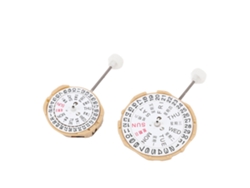 2 Piezas Sp28 Sp25 Movimiento De Cuarzo Con Calendario Dual