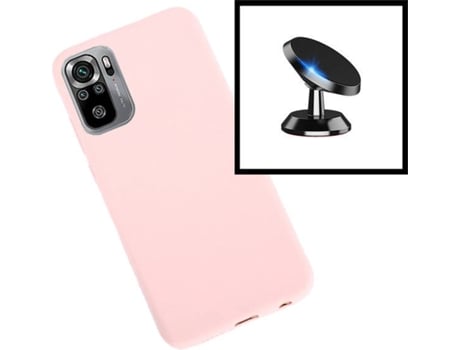 Kit Soporte Magnético + Carcasa Xiaomi Poco M3 Pro 5G PHONECARE Silicona Rosa