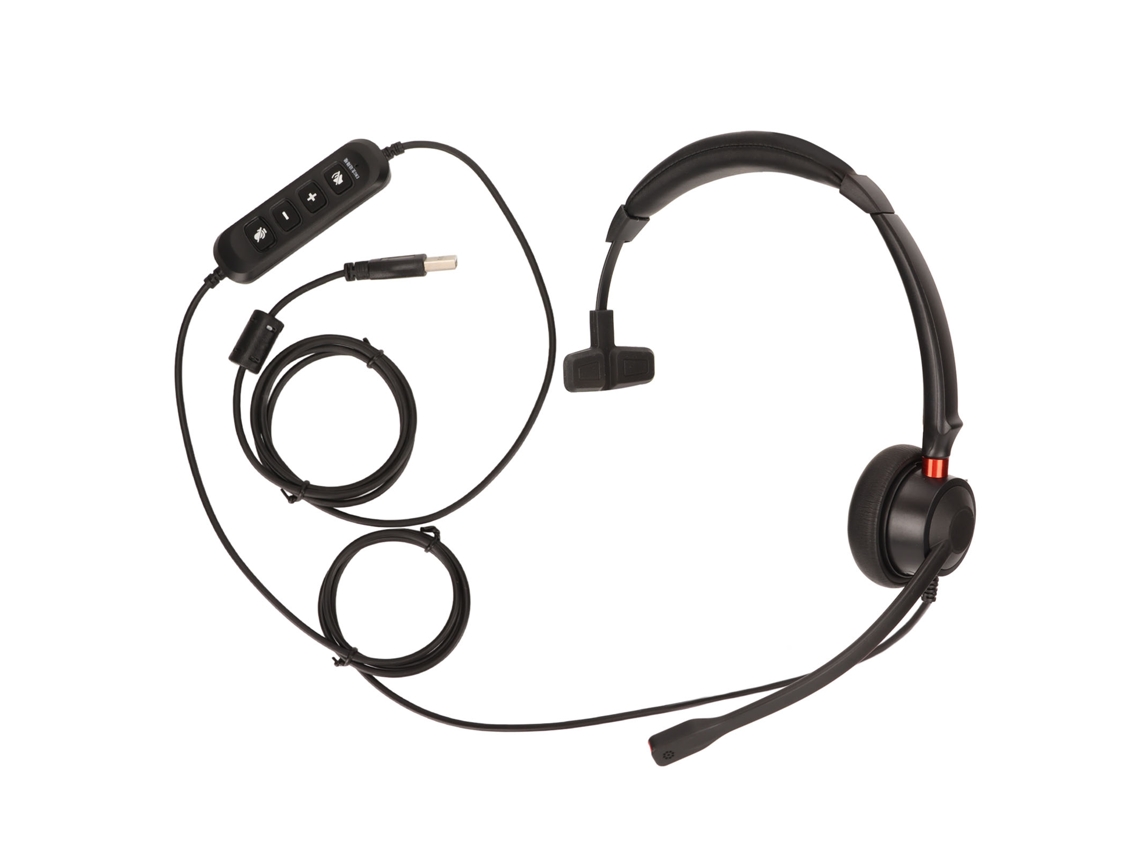 Auriculares Mono Para Centro De Llamadas Con Cancelación De Ruido Enc Usb Para Uso En Oficina.