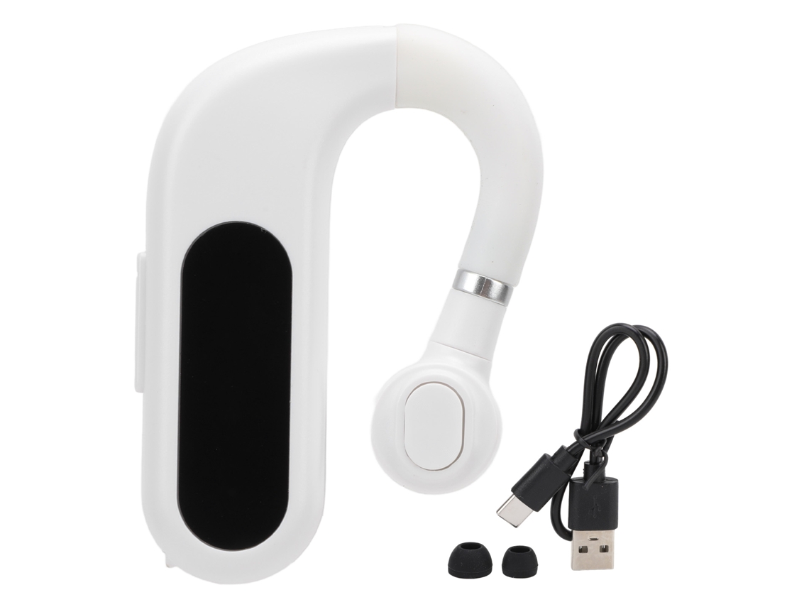 Fone De Ouvido Bluetooth Individual V13 Branco Com Display Digital Confortável Som Claro Sem Fio