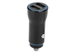 Cargador De Coche De Doble Puerto De Carga Rápida, Doble Usb 2.1a Negro
