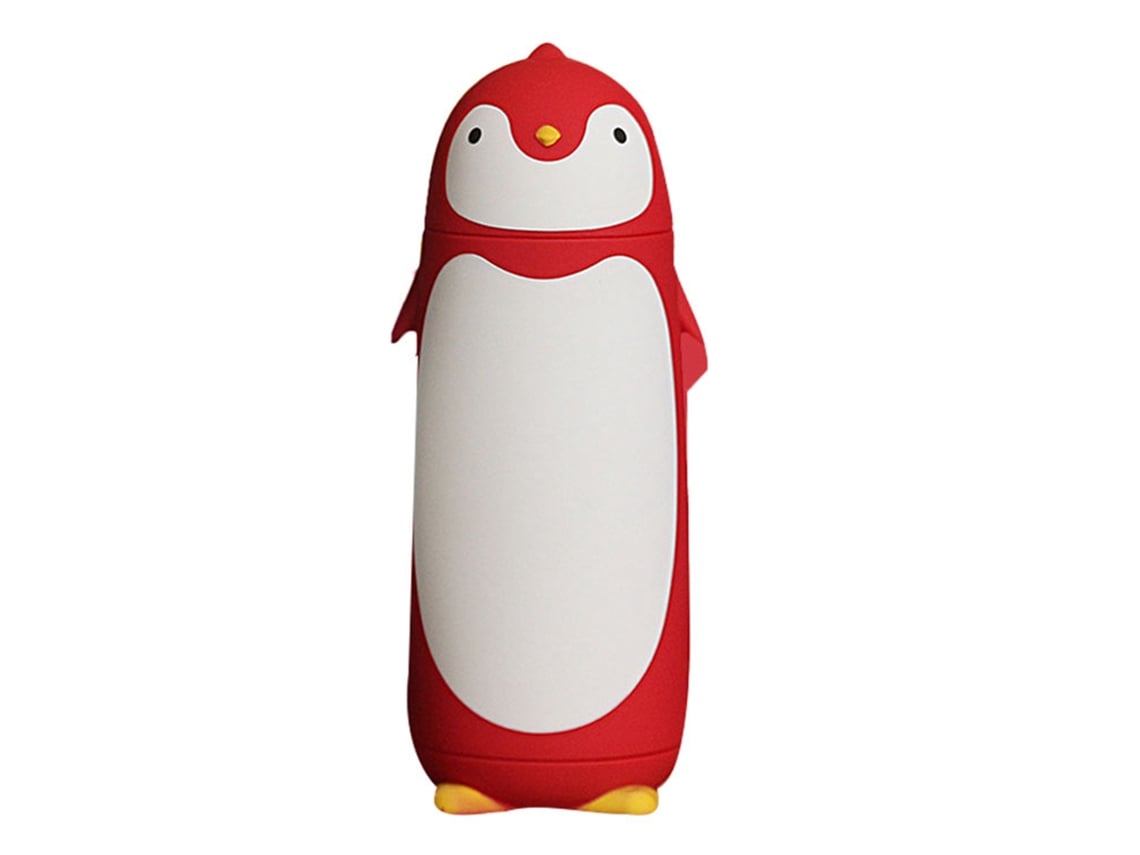 Botella De Agua Penguin, Aislamiento Térmico, 300 Ml, Portátil Para Uso En Exteriores, Roja.
