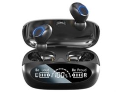 YEMAESRE Auriculares Bluetooth Sin Bajos Sonido HiFi Intra Impermeables con Cancelación de Ruido Negro