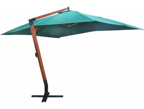 vidaXL Sombrilla flotante rectangular verde 200 x 300 cm