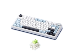 Teclado mecánico inalámbrico Aula F75 Tri-mode de 99 teclas con efecto de luz para gamers