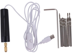 Mini Taladro Eléctrico Inalámbrico Con Usb, Lápiz De Grabado Rotativo Para Carpintería, Kit De 14 Piezas.