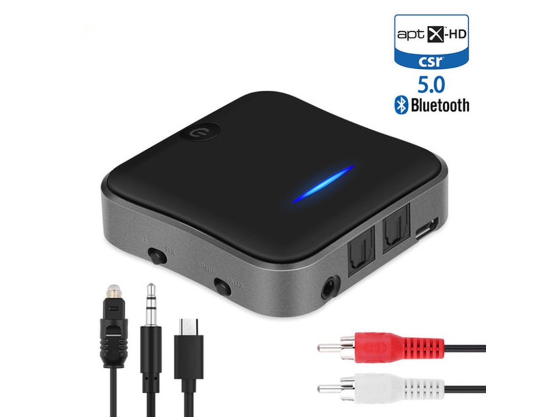 Transmisor receptor Bluetooth 5,0 CSR8675 APTX HD LL Bt Audio música adaptador USB inalámbrico 3,5mm 3,5 AUX Jack/SPDIF/RCA para TV PC