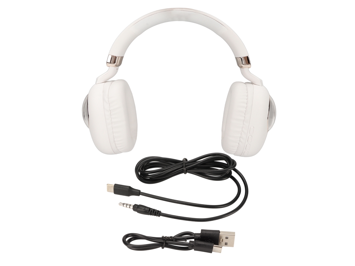 Auriculares Para Juegos Con Bluetooth 5.1 Estéreo, Con Cable O Inalámbricos, Con Luz Led Blanca Para Juegos, Películas Y Música.