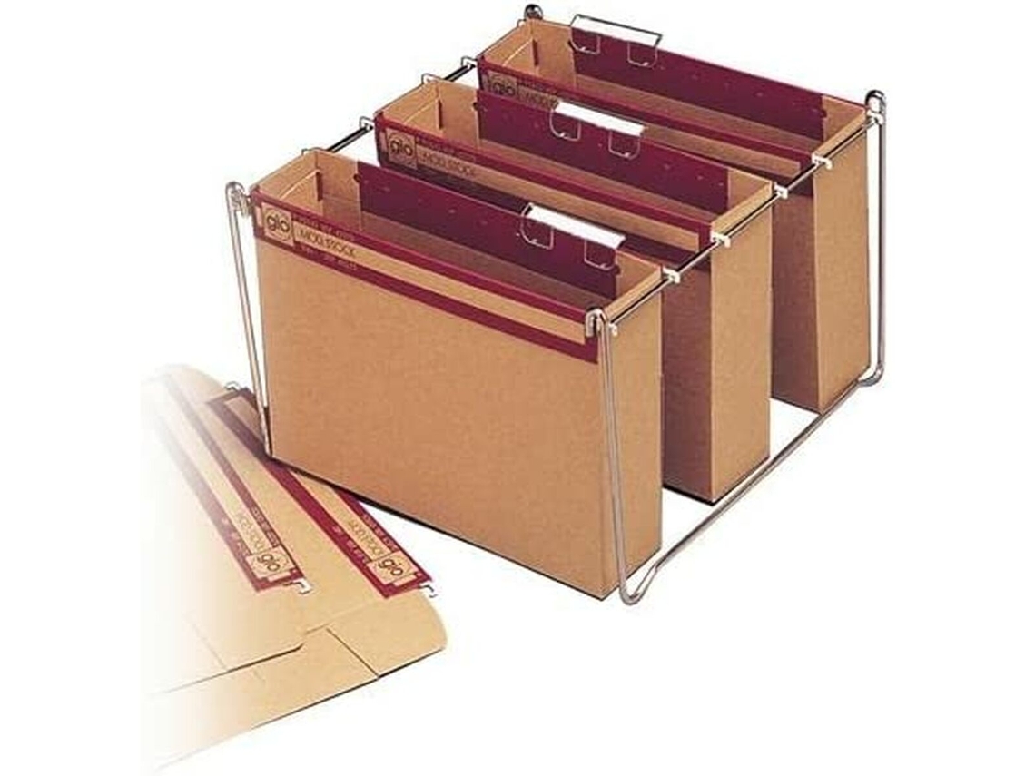 Carpeta colgante Elba Marrón Etiqueta de nombre Visor Transparente A4 Cartón (10 Unidades)