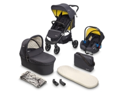 Cochecito 3 en 1 Babygo Style color mostaza