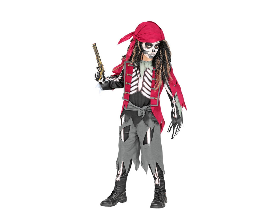 Disfraz de Niño WIDMANN Pirata niño Esqueleto  (11 - 13 años)