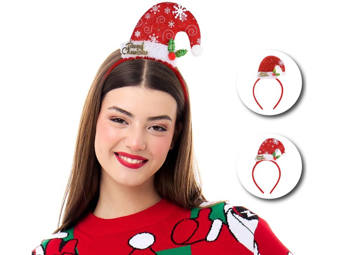 Diadema de Gorro Navideño Copo de Nieve en modelos surtidos